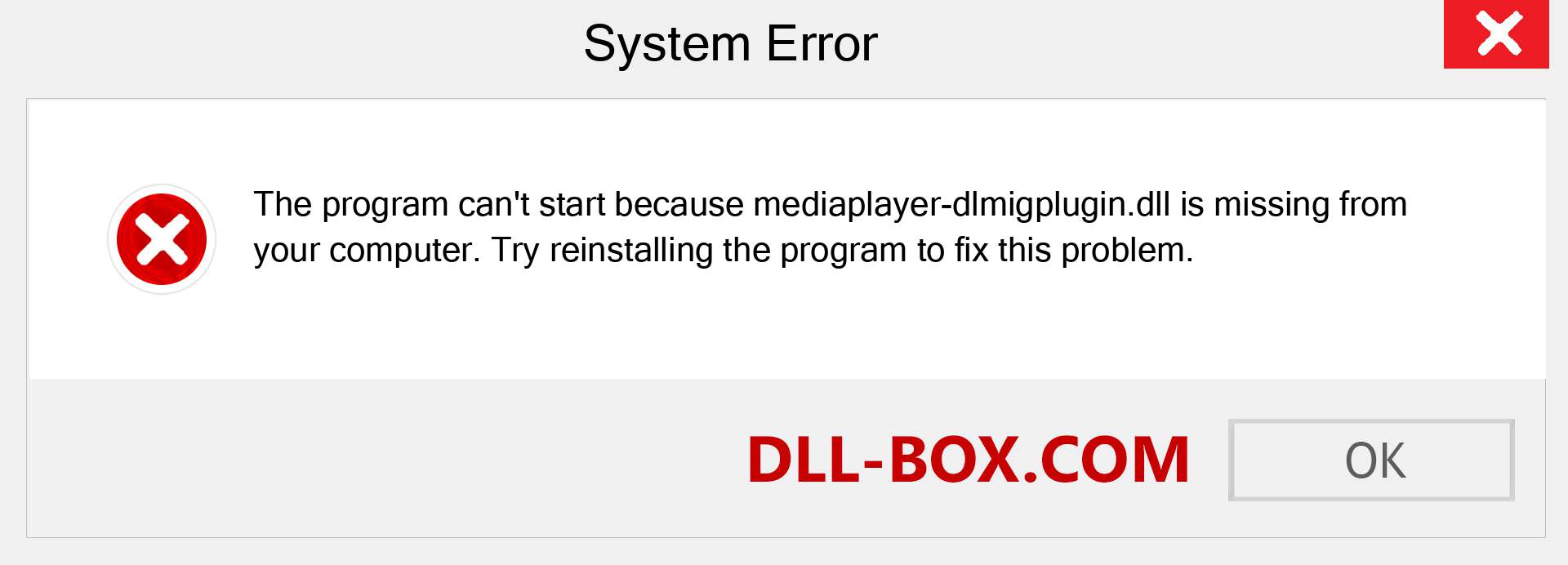  mediaplayer-dlmigplugin.dll file is missing?. Download for Windows 7, 8, 10 - Fix  mediaplayer-dlmigplugin dll Missing Error on Windows, photos, images